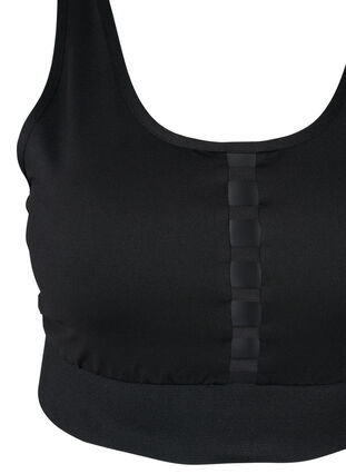 Sports-BH med bryterrygg, Black, Packshot image number 2