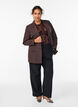 Klassisk blazer med knappelukking, Brun, Model image number 1