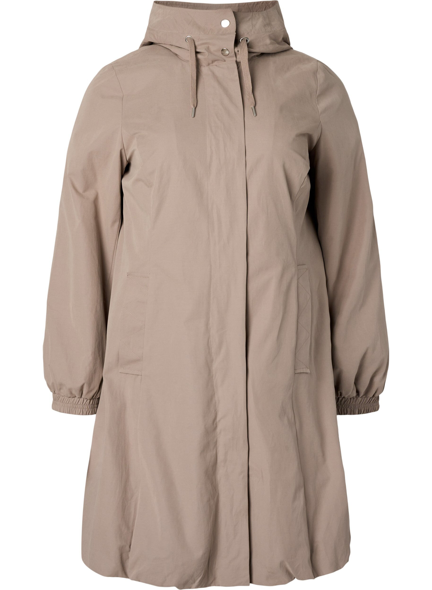 Zizzi Jakke med hette, Moon Rock, Packshot image number 0