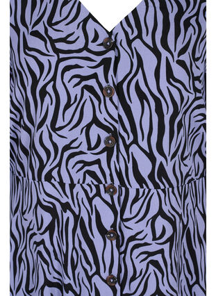 Kjole med knapper og 3/4-ermer , Blue Zebra, Packshot image number 2