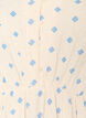 Trykt bomullskjole med elastisk midje, Beige, Packshot image number 2