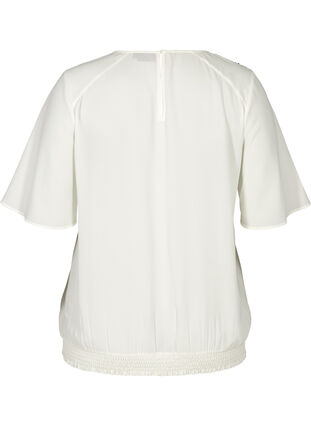 Bluse med korte ermer, Vanilla Ice, Packshot image number 1