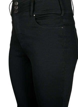 Super slanke Bea-jeans med ekstra høy midje, Black, Packshot image number 2
