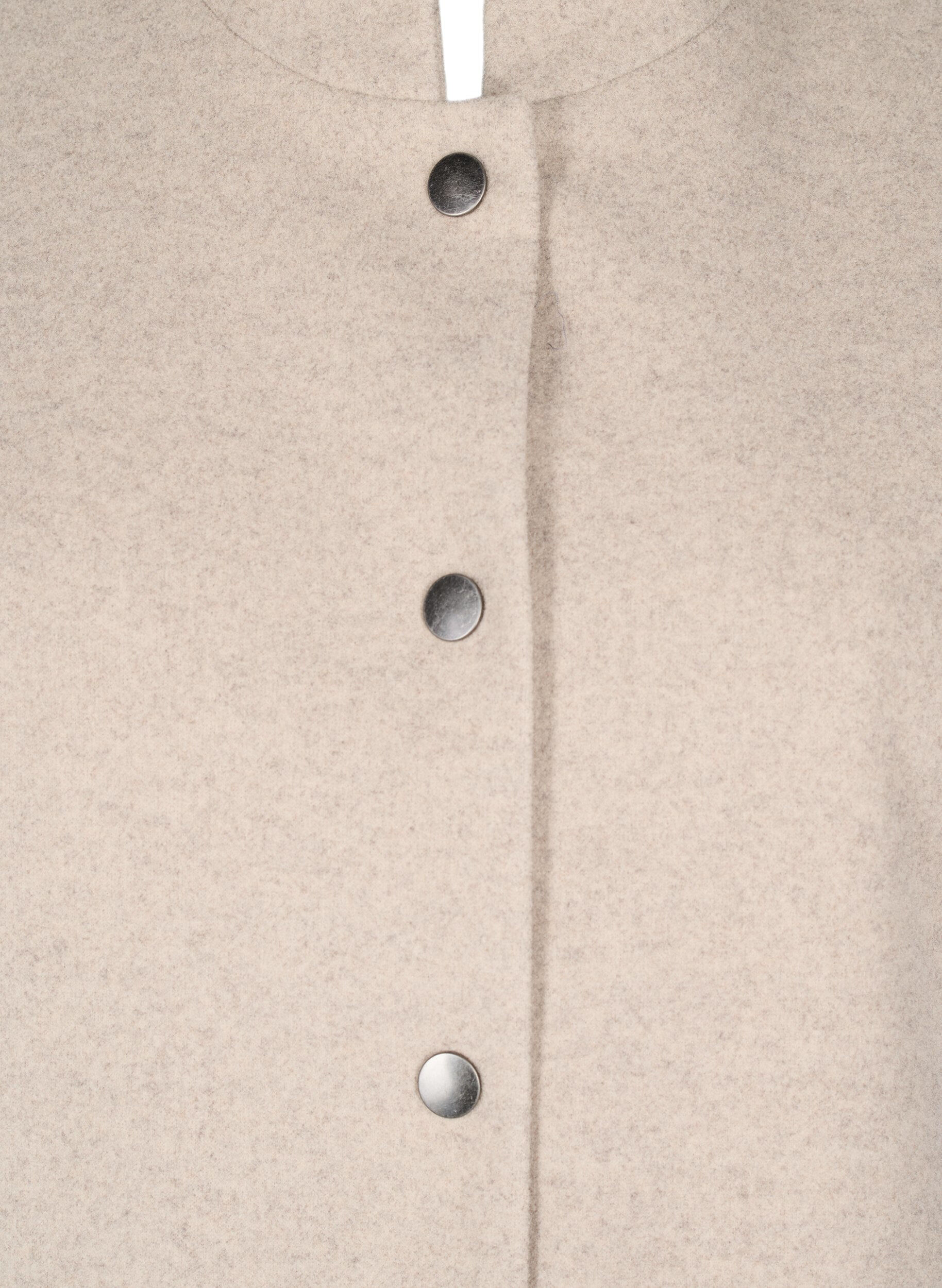 Zizzi Cape-jakke i ull-look med korte ermer, Simply Taupe Mel., Packshot image number 2