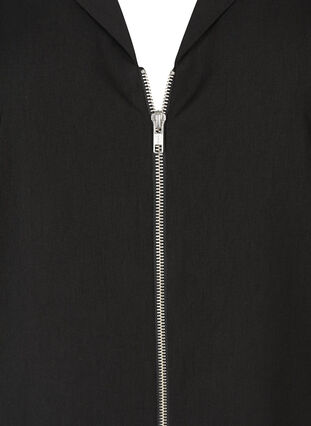 Oversized tunika med glidelås, Black, Packshot image number 2