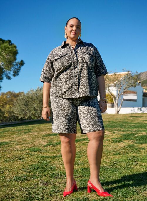 Leopard-denimsett, , Model