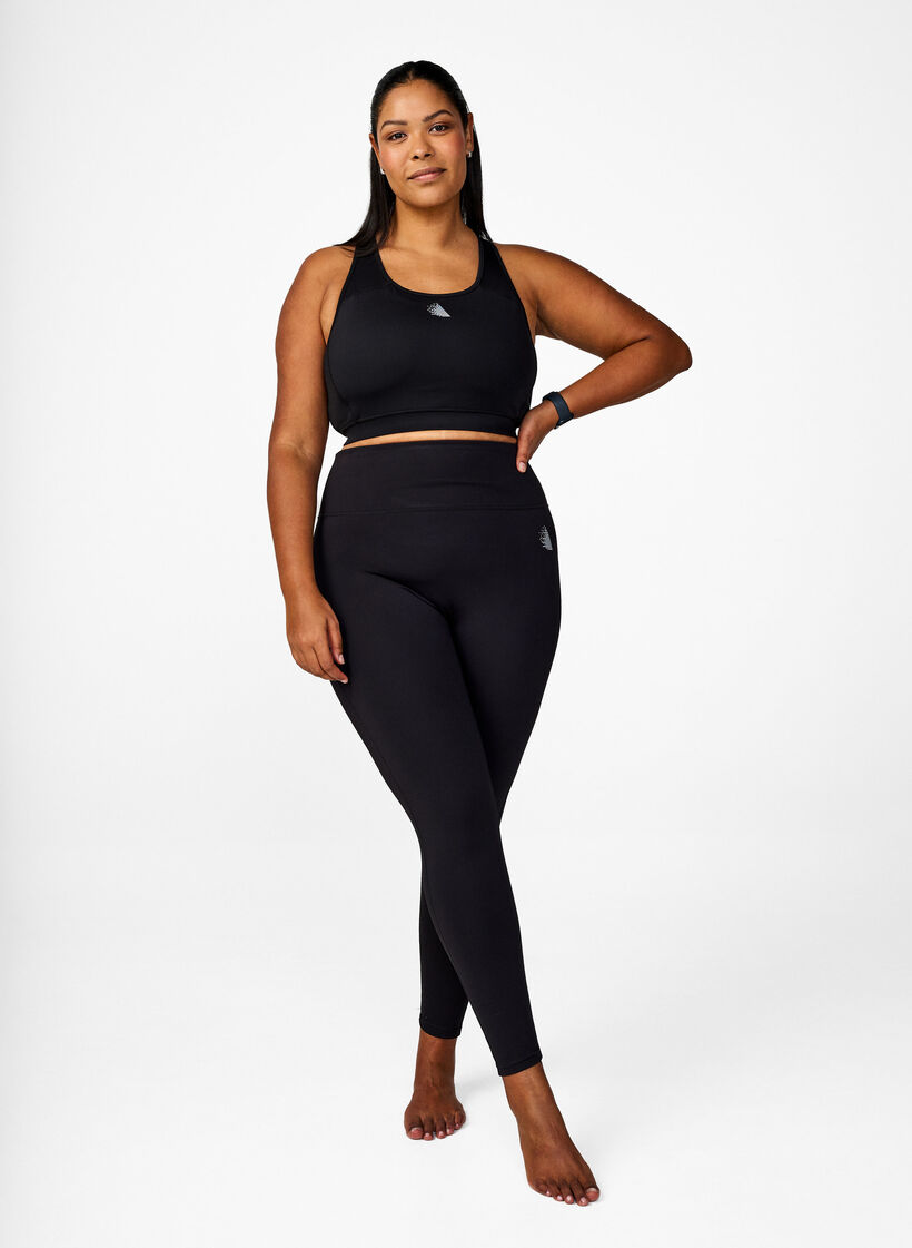 Sports-BH med frontlomme, Black, Model