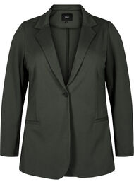 Enkel blazer med knappelukking, Forest Night