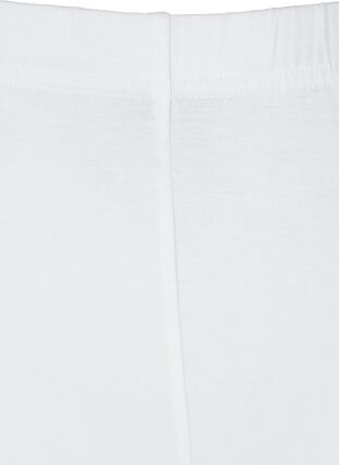 Zizzi 3/4-basisleggings, Bright White, Packshot image number 2