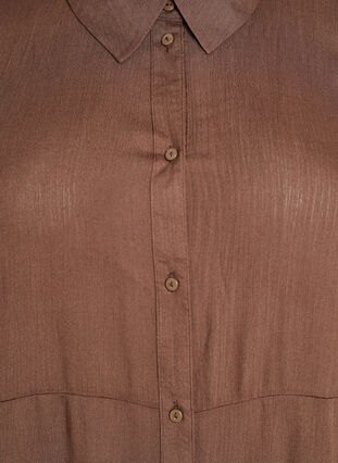 Zizzi Midiskjortekjole med korte ermer, Rain Drum, Packshot image number 2