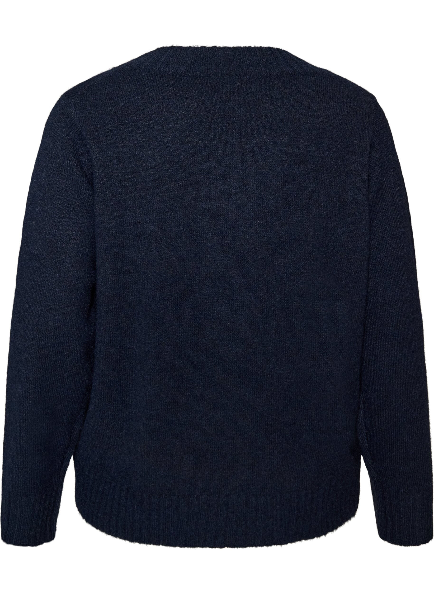 ZizziGenser med V-hals, Bl&aring;, Packshot image number 1