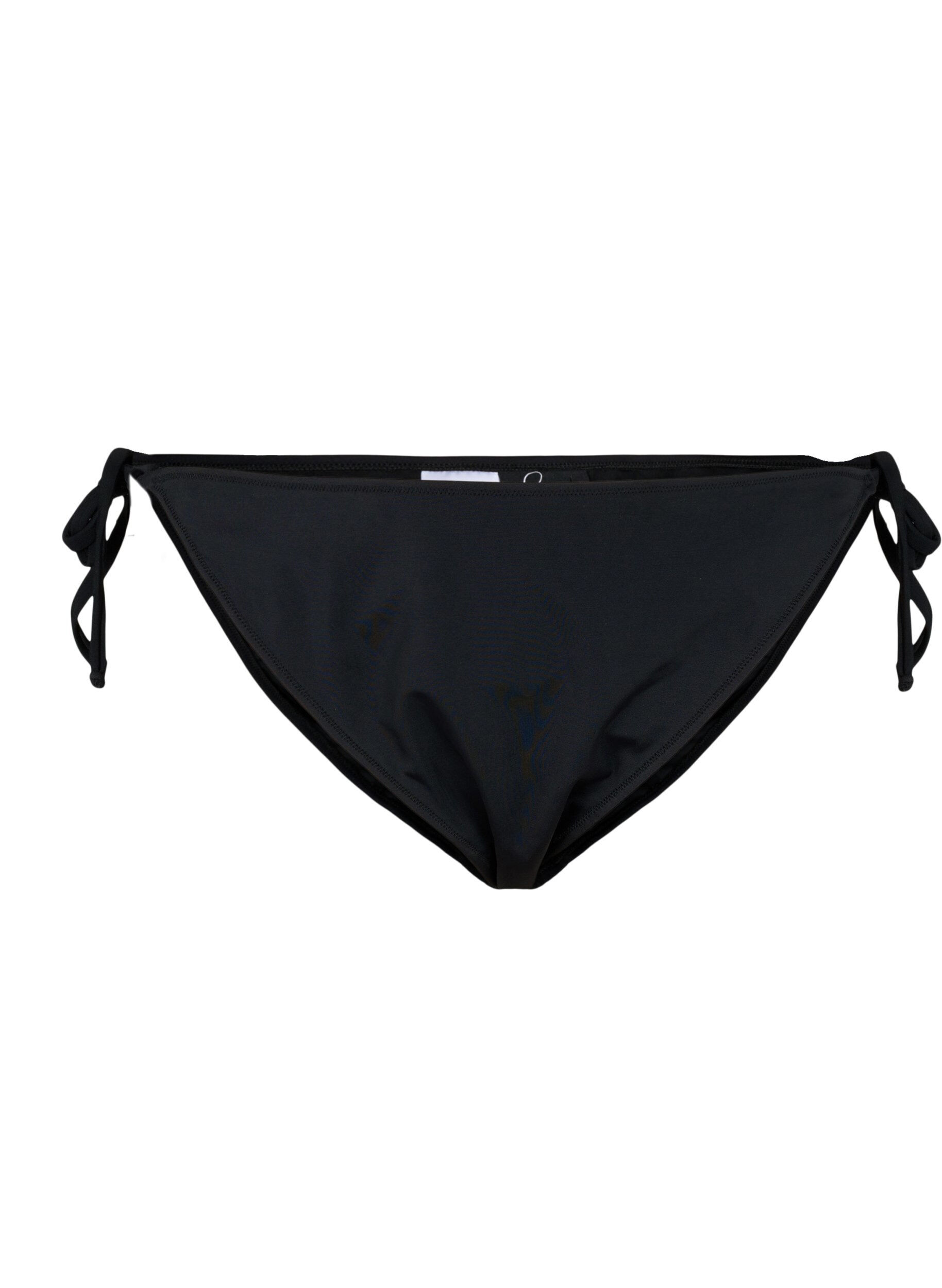 Zizzi Bikinitruse med knyting, Black, Packshot image number 0