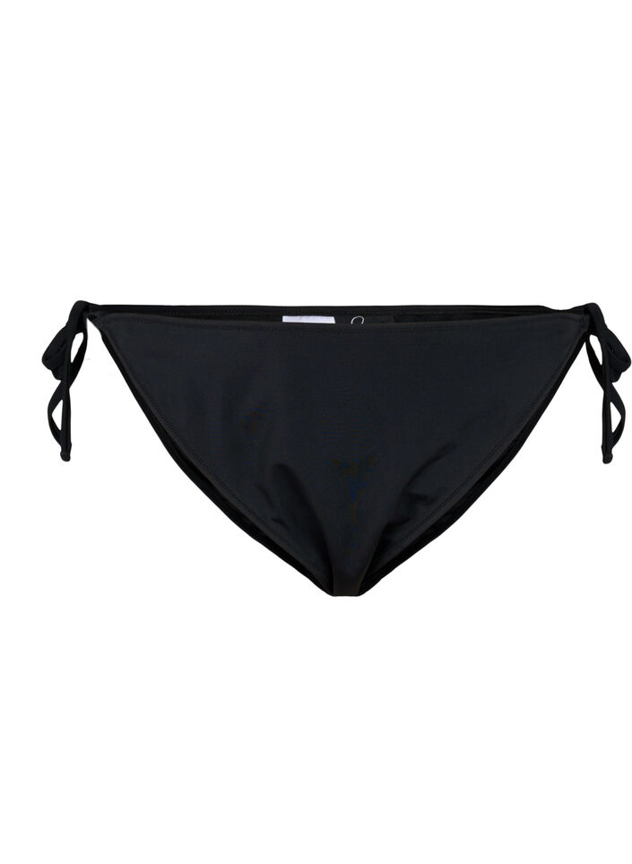Bikinitruse med knyting, Black, Packshot image number 0