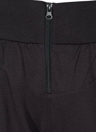 Løse bukser med glidelås og lommer, Black, Packshot image number 2