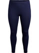 Basisleggings med ekstra lengde, Bl&aring;, Packshot image number 0