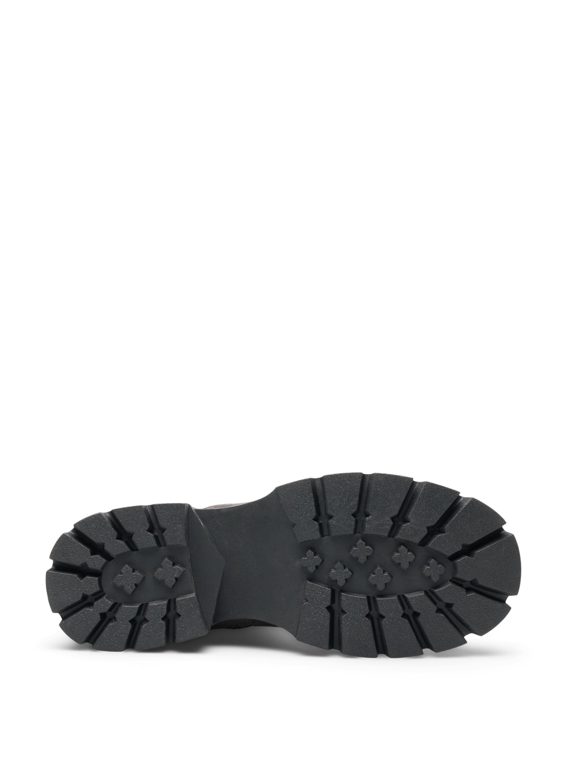 ZizziChunky st&oslash;vel i imitert semsket skinn, Brun, Packshot image number 2