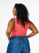 Stripete ribbestrikket singlet, Orange, Model image number 2