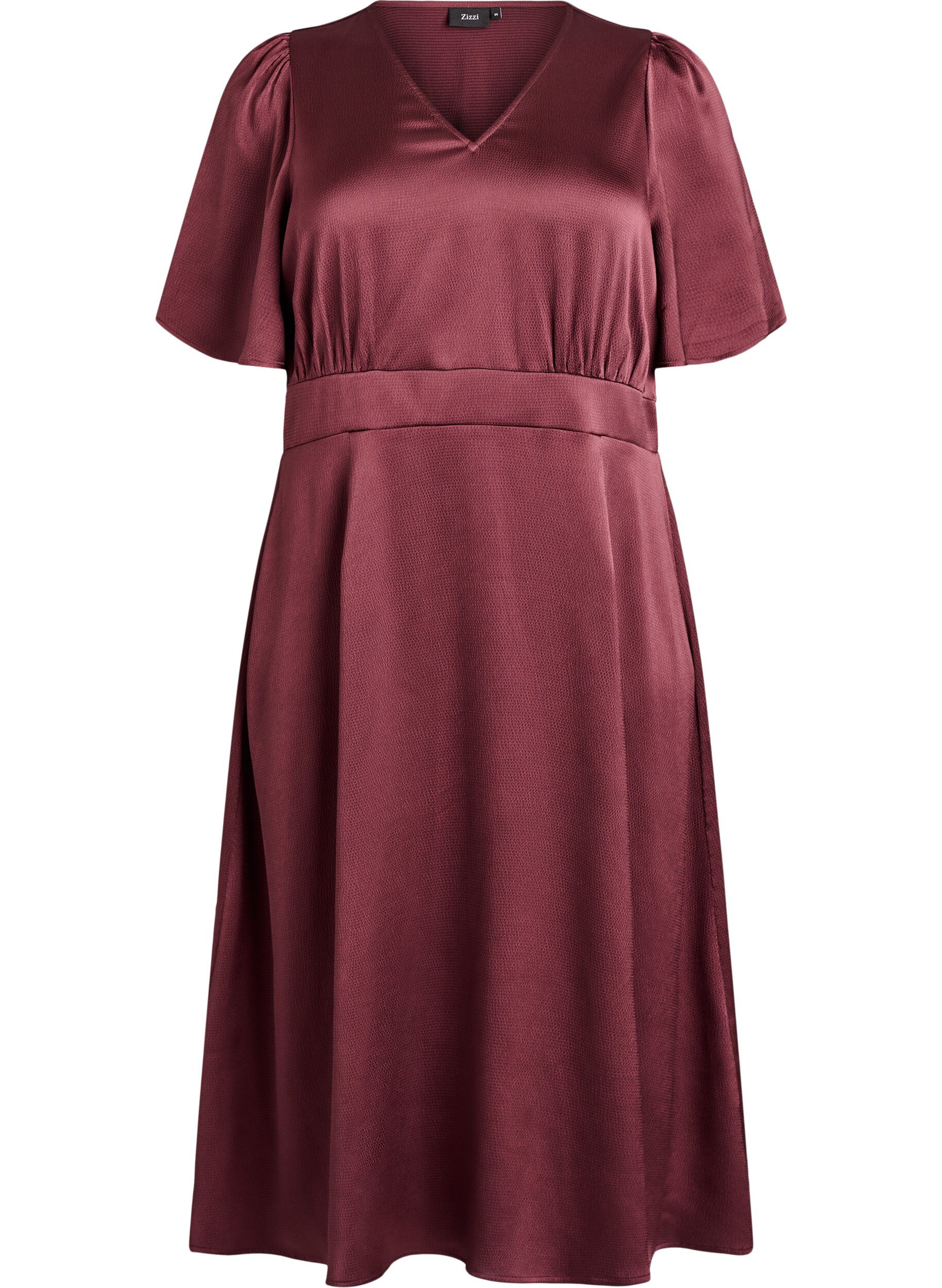 Empire partykjole i midilengde