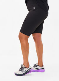 Lange tettsittende treningsshorts, Black, Model