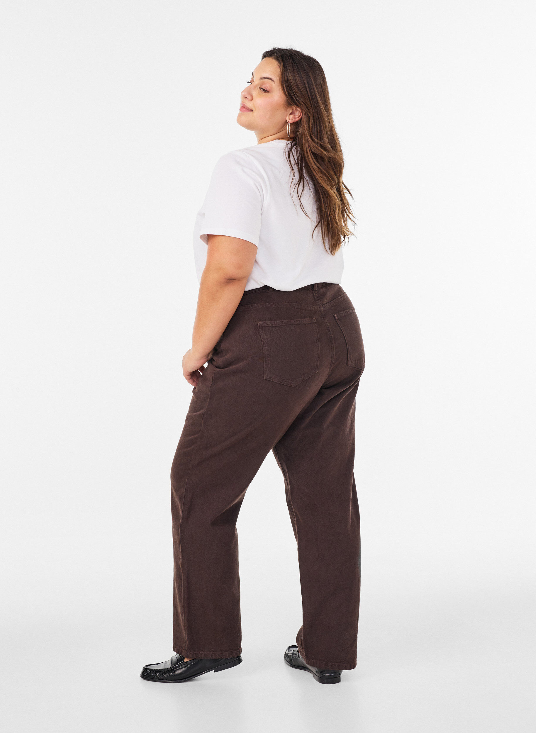 ZizziT-skjorte i bomull med teksttrykk, Hvit, Model image number 2