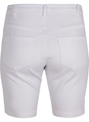 Slim fit Emily shorts med normal midje, Bright White, Packshot image number 1