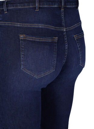 Ellen bootcut jeans med høyt liv, Dark blue, Packshot image number 3