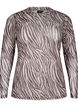 Mesh-topp med sebram&oslash;nster, Svart, Packshot image number 0
