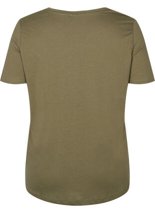T-skjorte i bomull med trykk, Ivy Green/Unique, Packshot image number 1