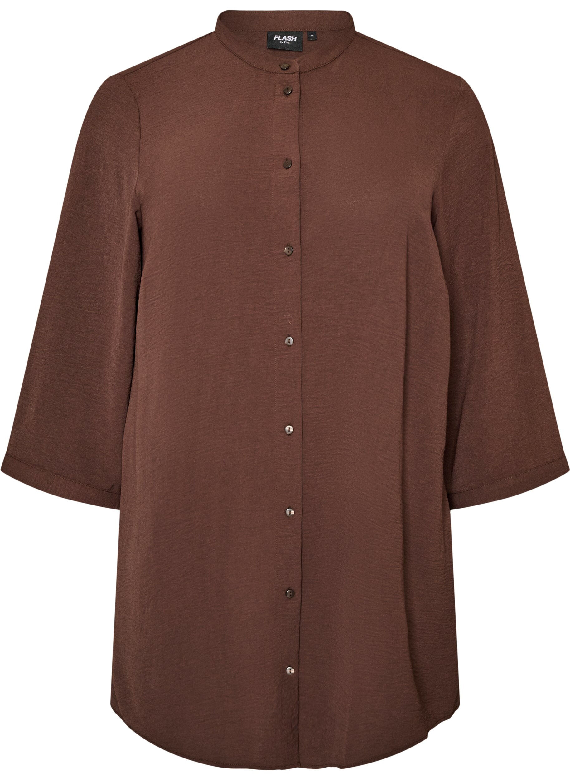 ZizziTunika med 3/4 ermer, Brun, Packshot image number 0