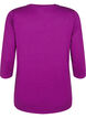 Treningstopp med 3/4-ermer, Lilla, Packshot image number 1