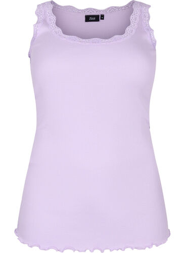 Topp med blondekant, Lilac Breeze, Packshot image number 0