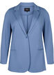 Enkel blazer med knappelukking, Blå, Packshot image number 0