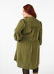 Knelang kjole med broderi og 3/4-ermer, Winter Moss, Model image number 1