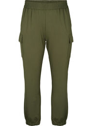 Cargobukse med elastisk midje, Forest Night