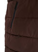 Lang vest med hette og lommer, Brun, Packshot image number 3