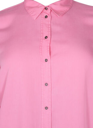 Lang skjorte med 3/4-ermer i lyocell (TENCEL™), Rosebloom, Packshot image number 2