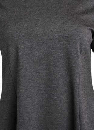 Zizzi Kort A-linje jersey kjole, Grå, Packshot image number 2