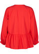 Bluse med sløyfe og lange ermer, Rød, Packshot image number 1