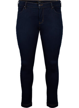 Viona jeans med normal midje, Unwashed, Packshot image number 0