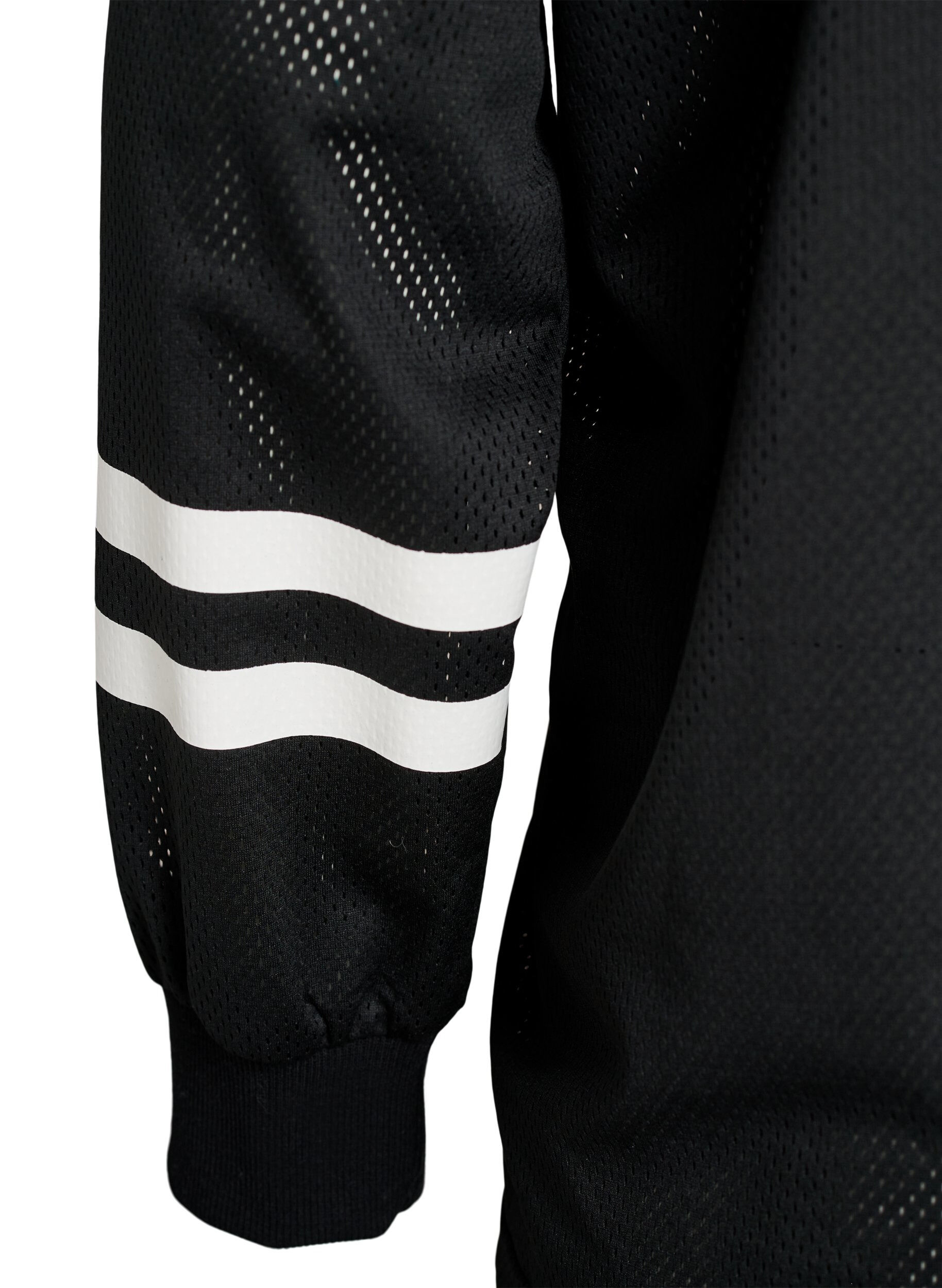 ZizziSporty nettingtopp med teksttrykk, Svart, Packshot image number 3