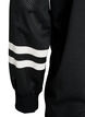 Sporty nettingtopp med teksttrykk, Svart, Packshot image number 3