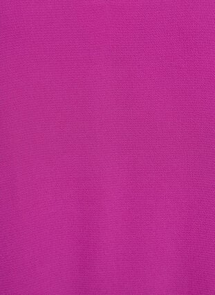 Zizzi Kortermet bluse med V-hals, Lilla, Packshot image number 2
