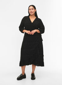 FLASH - Kjole med 3/4-ermer, Black, Model