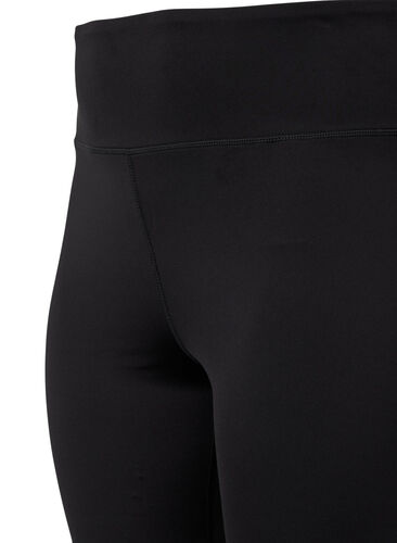 Tettsittende treningsshorts, Black, Packshot image number 3