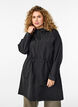 Lett parkas med hette, Svart, Model image number 0