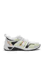 Sneakers med wide fit, White/Gold
