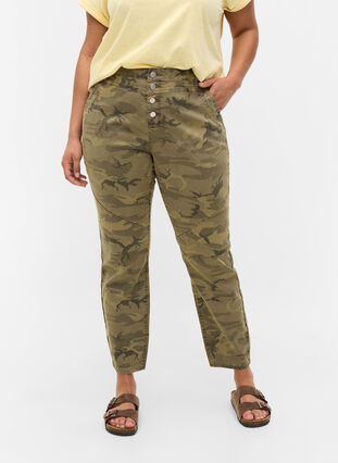 Tettsittende bukser med kamuflasjemønster, Camouflage, Model image number 1