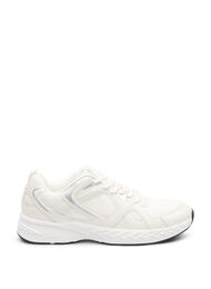 Wide fit - Sporty sneakers, White