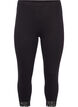 Basis 3/4-leggings med blondekant, Svart, Packshot image number 0