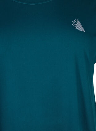 Kortermet trenings T-skjorte, Deep Teal, Packshot image number 2